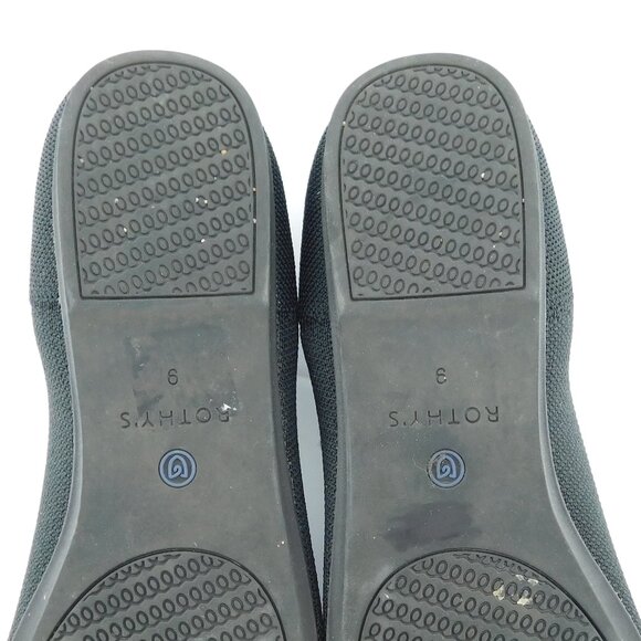 ROTHY'S Black Knit Ballet Flats 9 - Picture 4 of 5